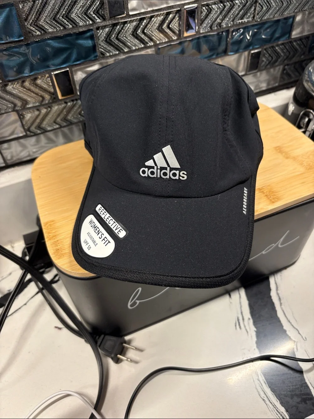 adidas Black Women's Reflective Running Cap